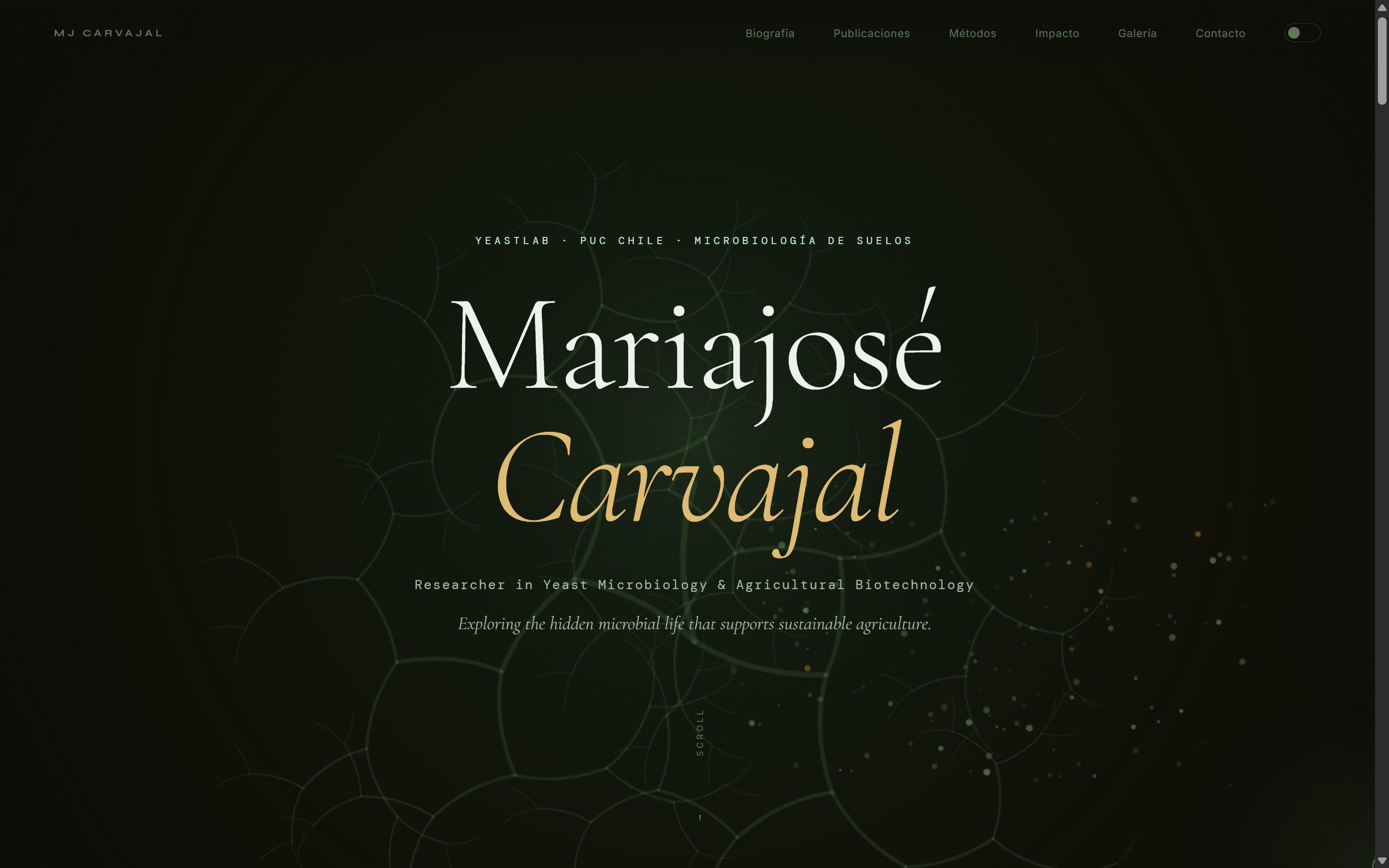 MariaJosé Carvajal — Investigadora en Microbiología Agrícola